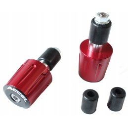 Accel handlebar end weights red