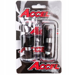Accel handlebar end weights, black