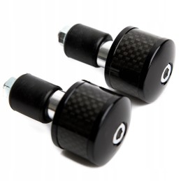 Accel handlebar end weights, black