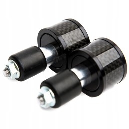 Accel handlebar end weights, black