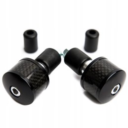 Accel handlebar end weights, black