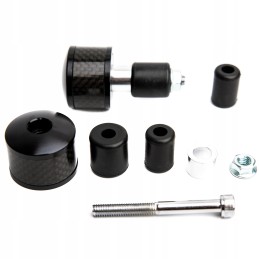 Accel handlebar end weights, black