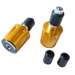 Accel handlebar end weights, gold
