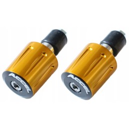 Accel handlebar end weights, gold