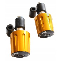 Accel handlebar end weights, gold