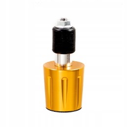 Accel handlebar end weights, gold