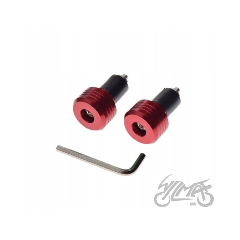 Red pair of handlebar ends