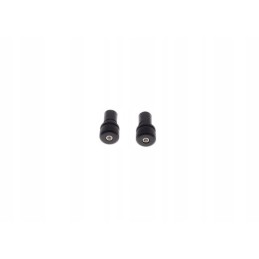 Black grooved handlebar ends, 2 pcs