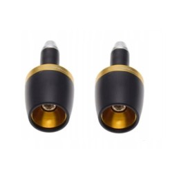 Black and yellow handlebar ends, set of 2 pcs