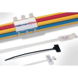 1 Bag of 100 - HellermannTyton Cable Tie, 100mm x 2.3 mm, Natural Polyamide 6.6 (PA66), Pk-100