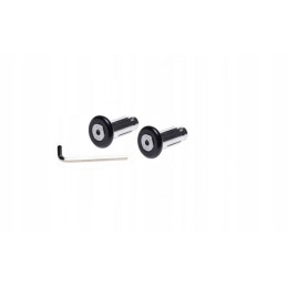 Black handlebar ends, set of 2