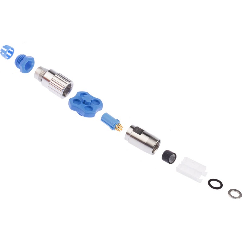 25 pcs - TE Connectivity Circular Connector, 4 Contacts, Cable Mount, Subminiature Connector, Socket, Female, IP65, TRIAD 01