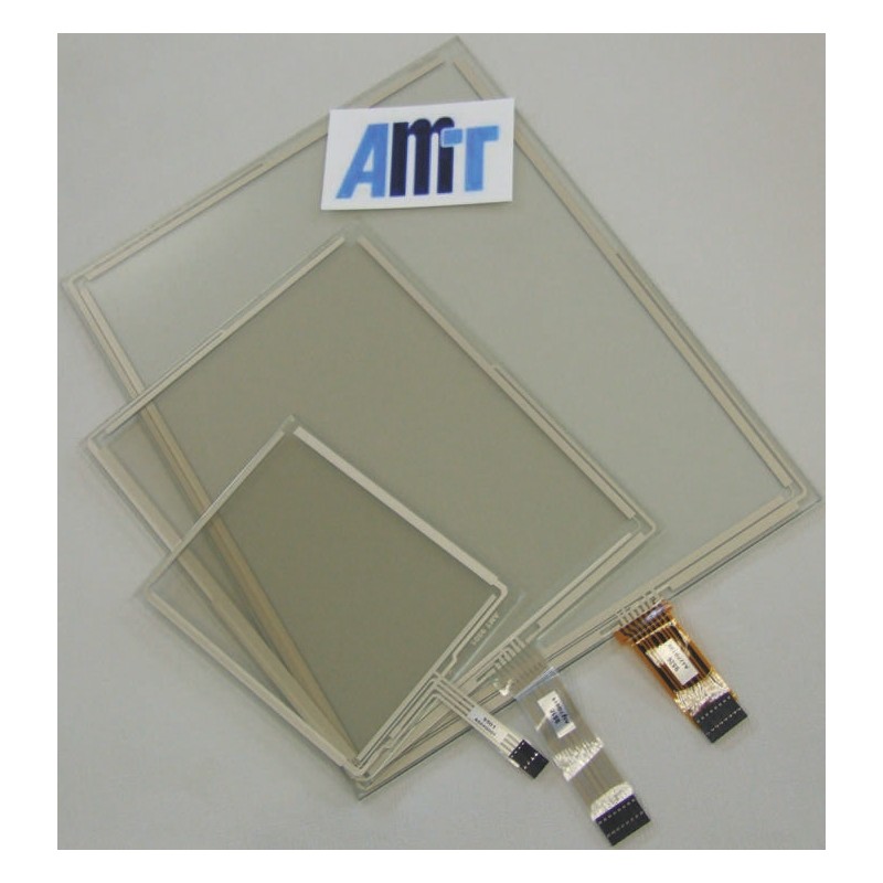 25 pcs - AMT 9545 7in 4-wire Resistive Touch Screen Overlay, 154.9 x 93.9mm