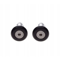 Black handlebar ends, set of 2