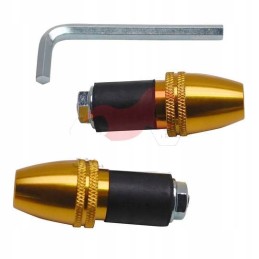 Replay CNC gold handlebar end weights