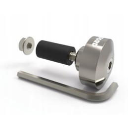 Handlebar ends for 22mm handlebars, silver