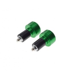 Green handlebar tip for scooter, motorcycle