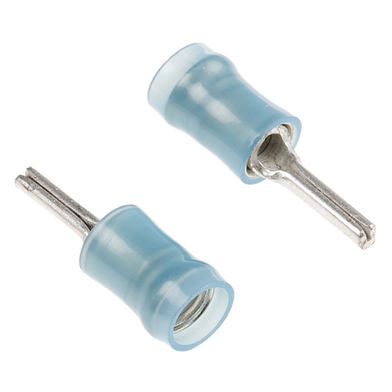 1 Box of 1000 - TE Connectivity, PIDG Insulated, Tin Crimp Pin Connector, 1mm² to 2.6mm², 16AWG to 14AWG, 1.8mm Pin Diameter, Bl