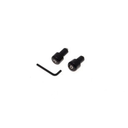 Black handlebar end for scooter, motorcycle