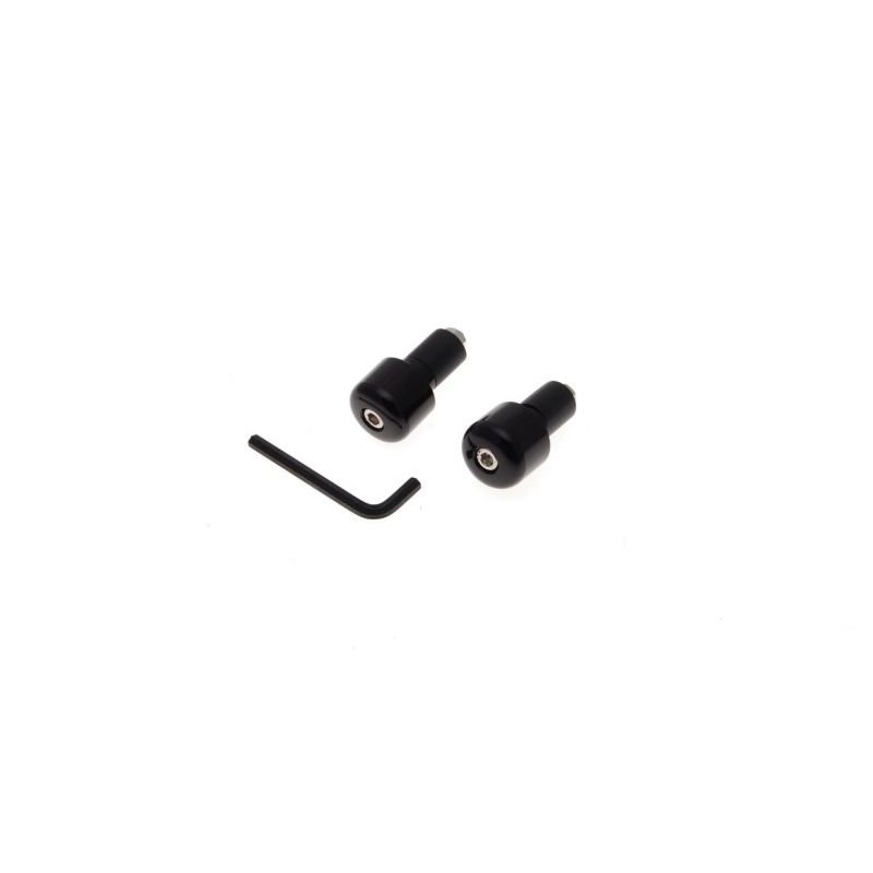 Black handlebar end for scooter, motorcycle