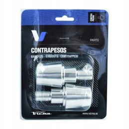 V parts vicma handlebar ends 13 5 mm silver color use un