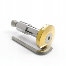 Oxford Barends 2 handlebar weights, flat, gold color, old code OX183