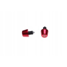 Red motogeneric handlebar end