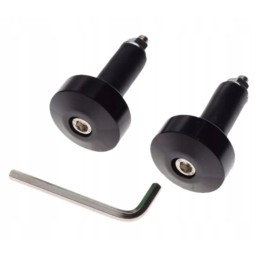 Black handlebar ends, set of 2 pcs