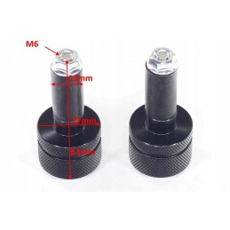 Black handlebar ends 13mm oxf 090 k