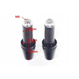 Black handlebar ends 13mm oxf 028 k
