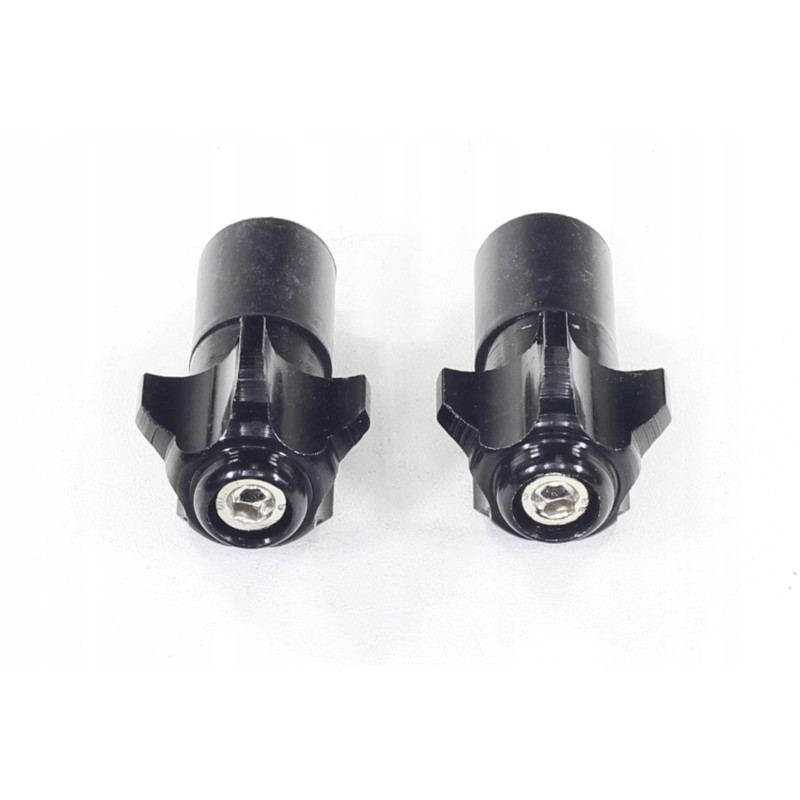 Handlebar ends, black, 17mm, set ox
