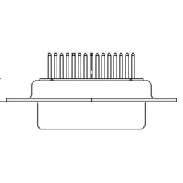 25 pcs - FCT from Molex 172704 25 Way D-sub Connector Socket, 2.84mm Pitch