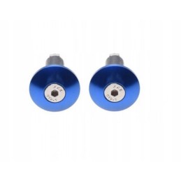 Blue handlebar ends, set of 2 pcs