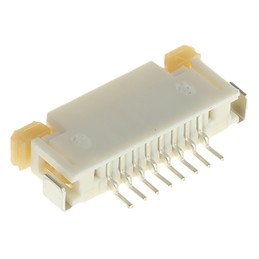 200 pcs - Molex, Easy-On, 52207 1mm Pitch 8 Way Right Angle Female FPC Connector, ZIF Top Contact
