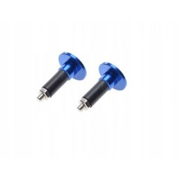 Blue handlebar ends, set of 2 pcs