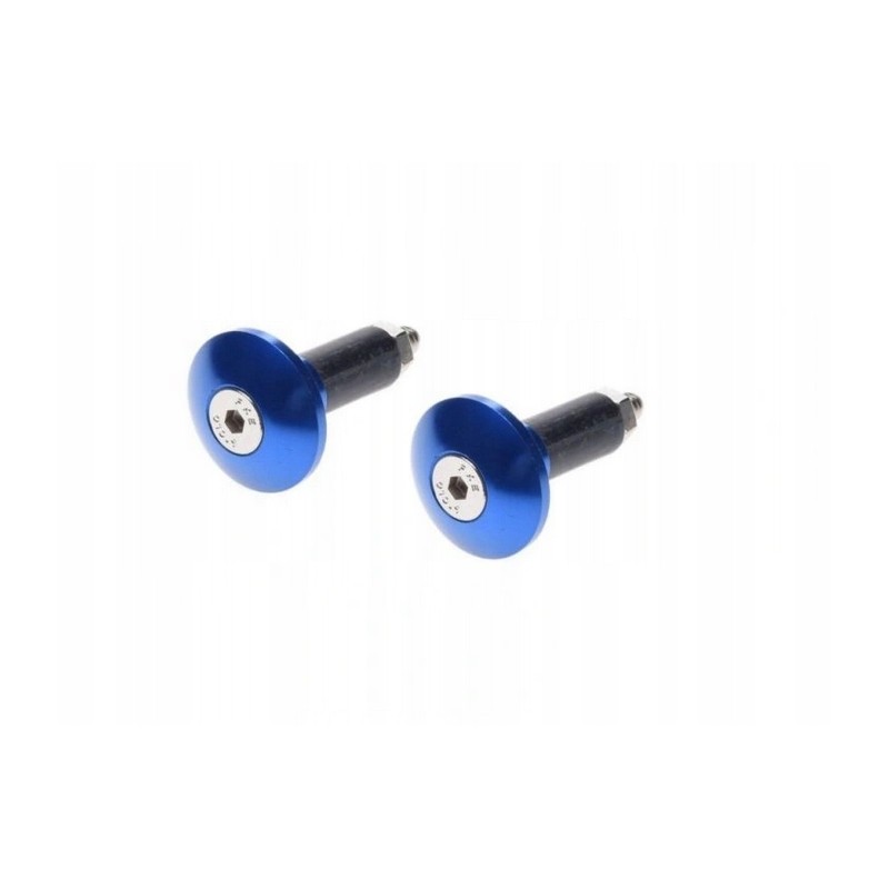 Blue handlebar ends, set of 2 pcs