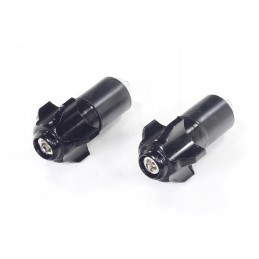 Black handlebar ends 17mm ox
