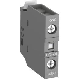 1 pcs - ABB Auxiliary Contact Block, 2 Contact, 1NC + 1NO, DIN