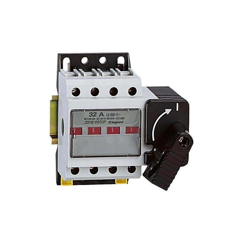 1 pcs - Legrand Vistop MCB, 2P, 32A, 400V AC, 5 kA Breaking Capacity