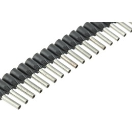 1 Box of 1000 - Legrand, Starfix Insulated Crimp Bootlace Ferrule, 8mm Pin Length, 2mm Pin Diameter, 1.5mm² Wire Size, Black