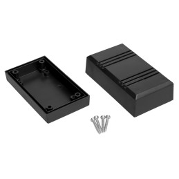 1 pcs - RS PRO Black ABS Enclosure, IP54, IK07, 99.8 x 56.1 x 43.3mm
