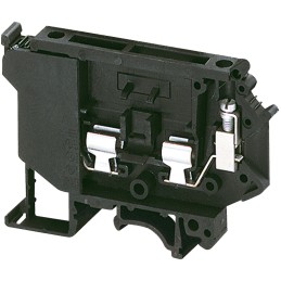 50 pcs - Schneider Electric TRV Series Black Fused DIN Rail Terminal, 4mm², Screw Termination, Fused