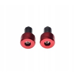 Red handlebar ends 17-7 mm