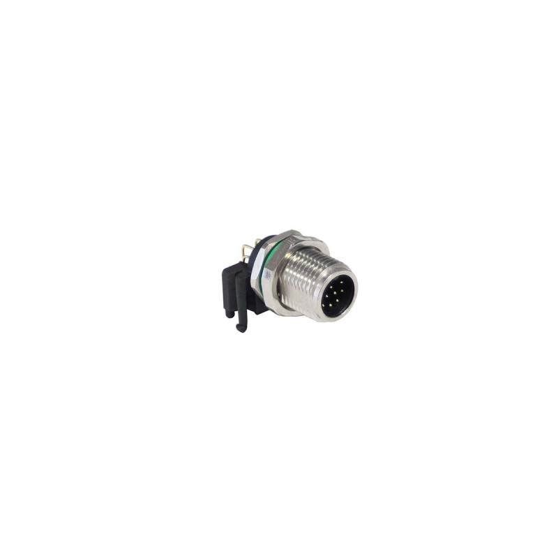 25 pcs - Bulgin Circular Connector, 12 Contacts, Panel Mount, M12 Connector, Socket, Male, IP67, Buccaneer M12 Series
