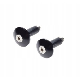 Black handlebar ends, set of 2