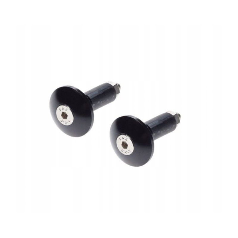 Black handlebar ends, set of 2
