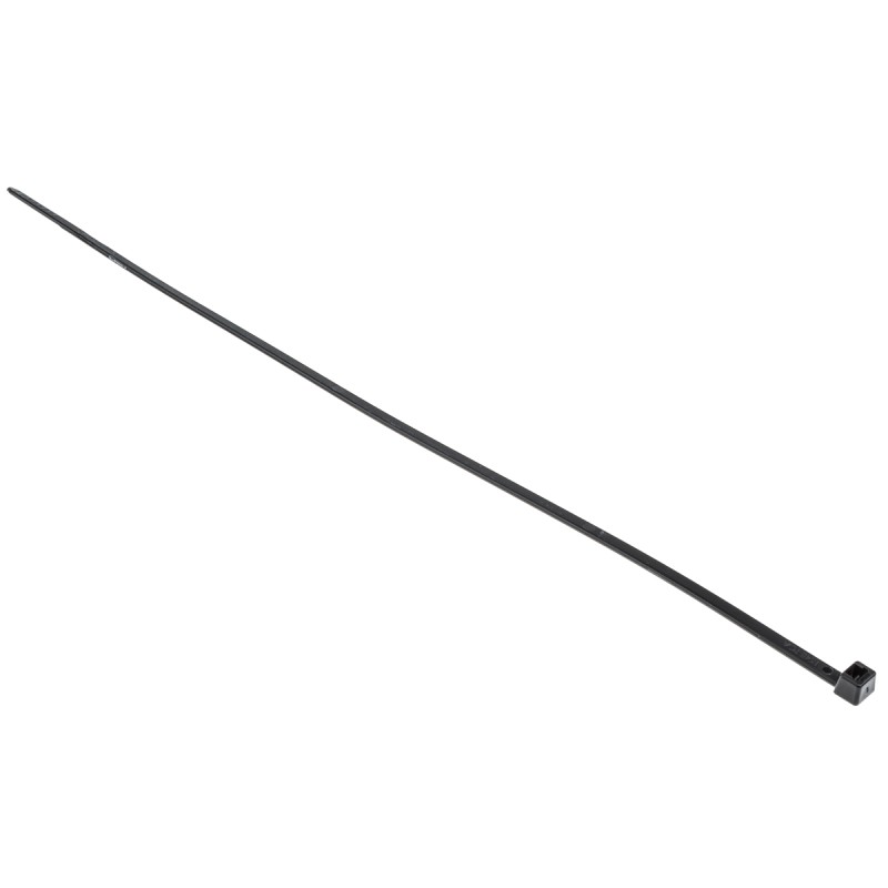 1 Bag of 100 - HellermannTyton Cable Tie, 270mm x 4.6 mm, Black Polyamide 6.6 (PA66), Pk-100