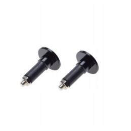 Black handlebar ends, set of 2
