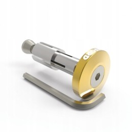 Barends 2 Oxford handlebar weights, flat, gold color