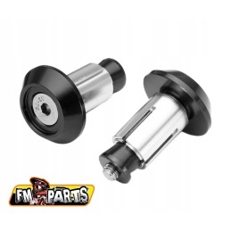 FM Parts handlebar ends, aluminum plugs, black